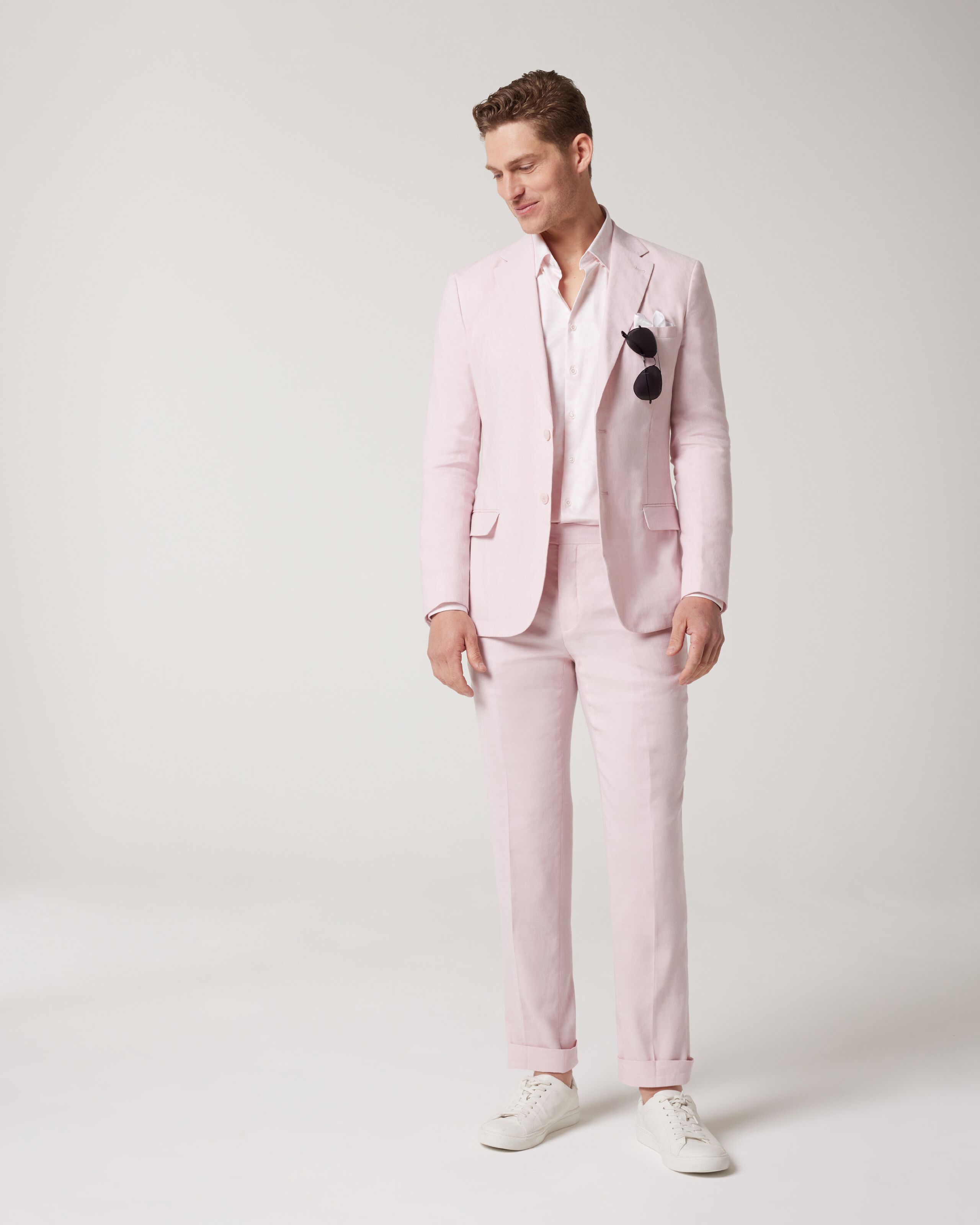 Light pink hotsell long jacket